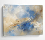Soft Blue - Beige Abstract Landscape - Inspired Painting ABS181