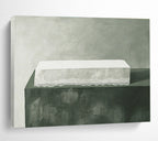 Minimalist White Box with Lace  Elegant Simplicity ABS054