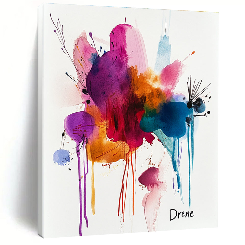 Colorful Drip Abstract Painting for Creative Studios GAB0984