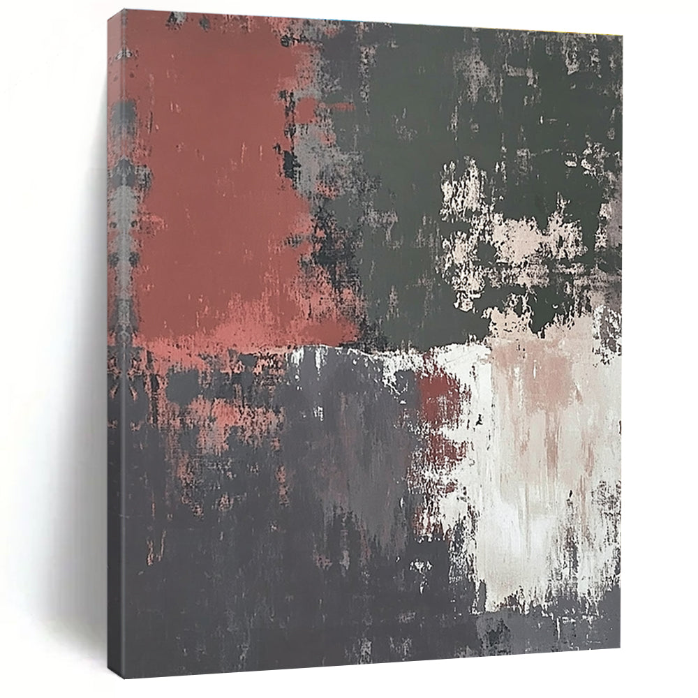 Rustic - Toned Abstract Painting with Earthy Charm WINK326