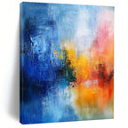 Colorful Blur Abstract - Expressive Landscape - Inspired Abstract Painting GAB0652
