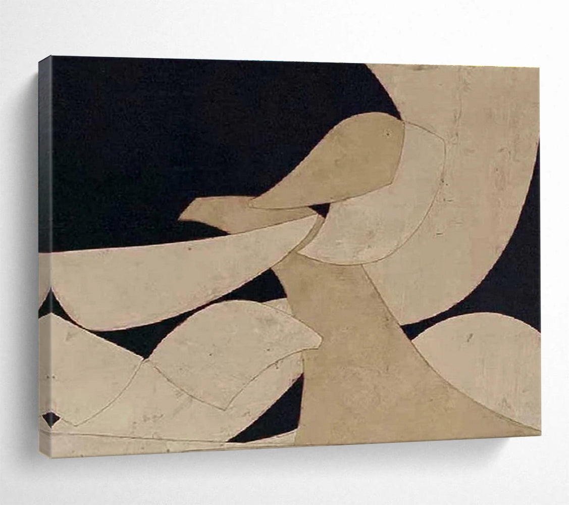 Minimalist Abstract Shapes Painting for Contemporary Office Lobbies YHT249