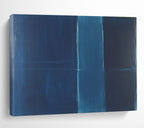 Monochromatic Blue Abstract  Deep Calm ABS106
