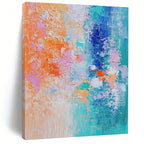 Colorful Textured Abstract Painting with Vibrant Palette WINK624