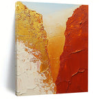 Gold and Rust Abstract Painting for Luxury Desert Resort Lobbies GAB1177