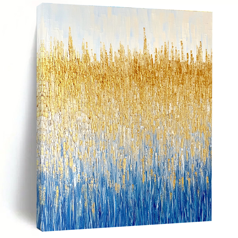 Golden Reeds Abstract Painting for Luxurious Decor GAB0708
