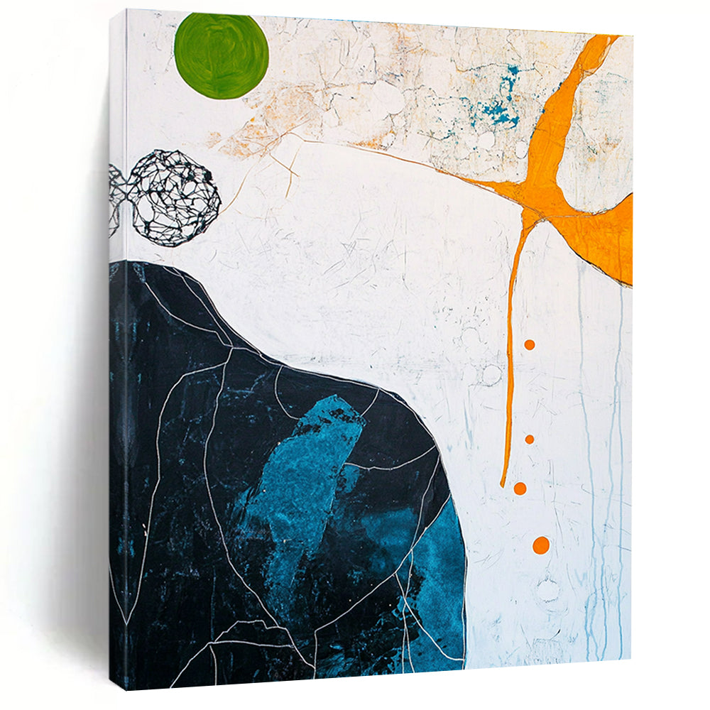 Colorful Abstract Shapes Painting for Creative Spaces GAB0722