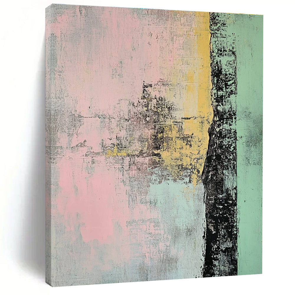 Textured Abstract in Pastels Painting for Bohemian - Style Boutiques GAB1225