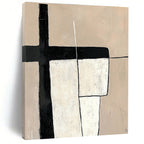 Minimalist Geometric Abstract Painting with Clean Simplicity WINK296