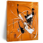 Dynamic Line - Driven Abstract Painting for Industrial - Style Spaces GAB0877