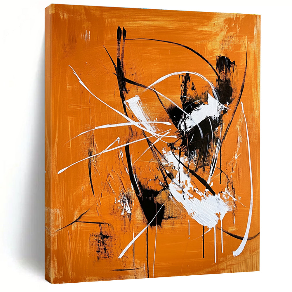 Dynamic Line - Driven Abstract Painting for Industrial - Style Spaces GAB0877