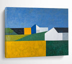 Colorful Rural Landscape Abstract  Vibrant Countryside ABS102
