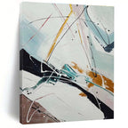 Dynamic Line Abstract Painting for Dance Studio Lobbies HENG046