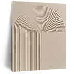 Curved Lines Relief Textured Abstract Painting for Contemporary Interiors GAB1501