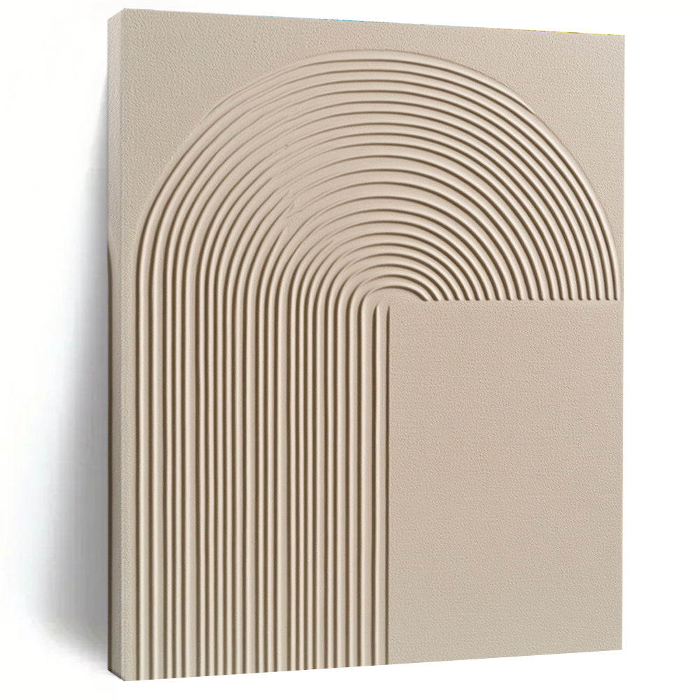 Curved Lines Relief Textured Abstract Painting for Contemporary Interiors GAB1501