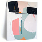 Pastel Geometric Abstract Painting for Charming Boutiques GAB1089