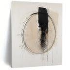 Minimalist Line Abstract Painting with Quiet Contemplation WINK784