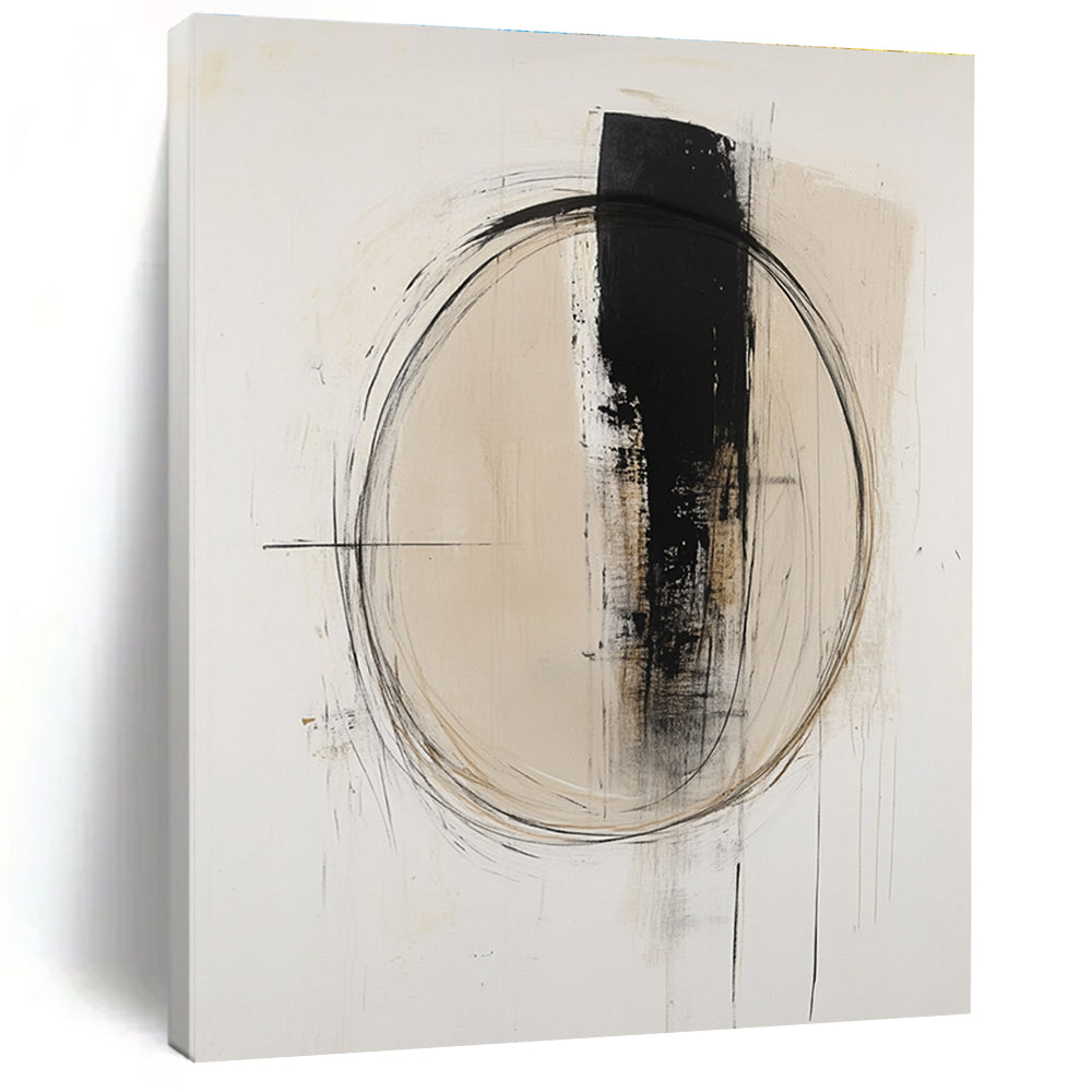 Minimalist Line Abstract Painting with Quiet Contemplation WINK784