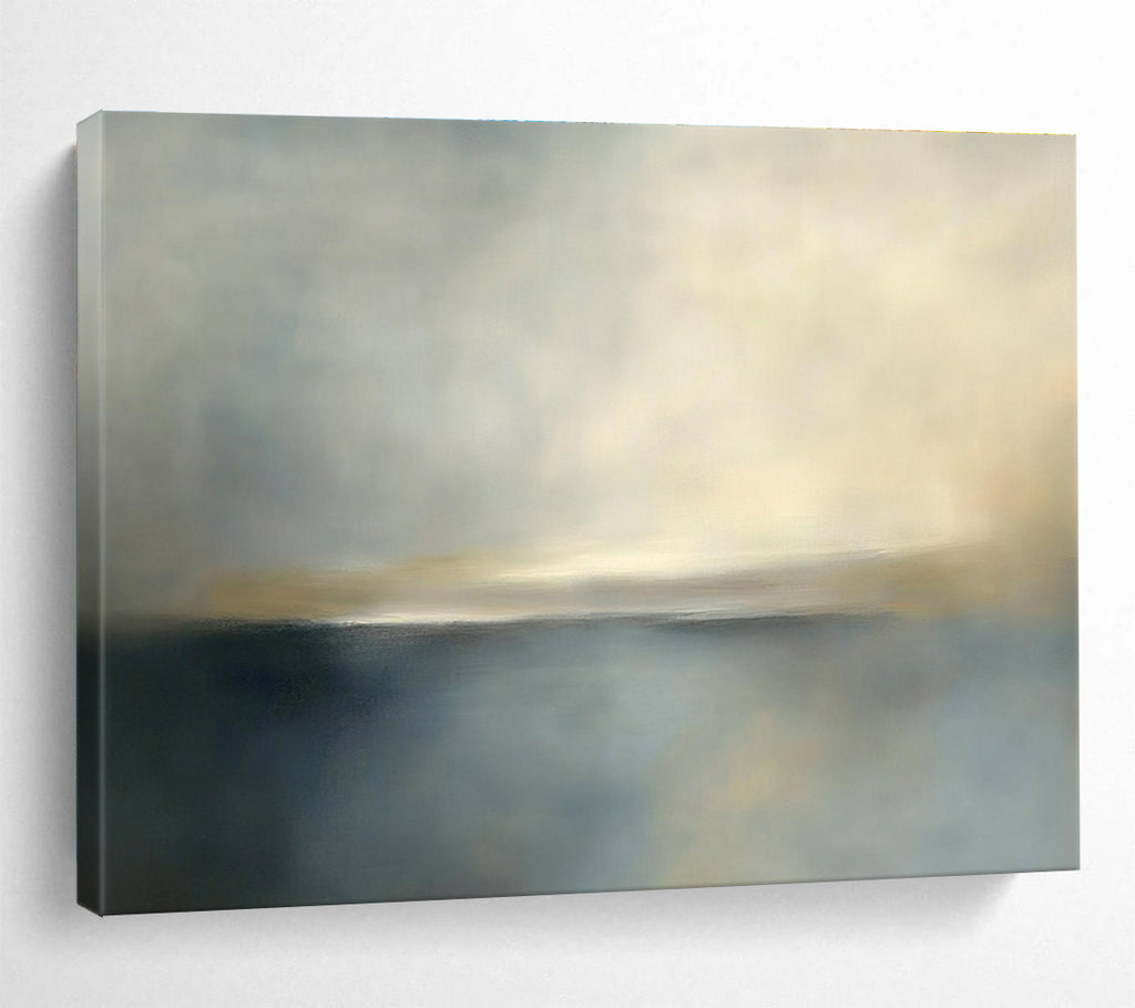 Blurred Horizon Abstract Painting with Soft Focus ABS239