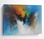 Color Burst Abstract Painting with Dynamic, Vivid Energy ABS481