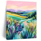 Colorful Rolling Hills Landscape - Modern Impressionist Art GAB0386