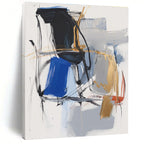 Color - Accented Abstract Painting with Dynamic Energy WINK804