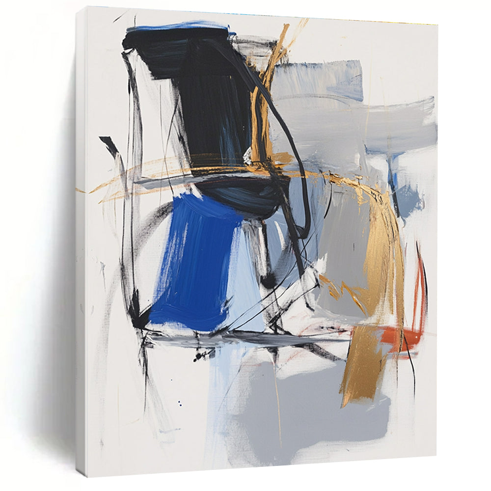 Color - Accented Abstract Painting with Dynamic Energy WINK804