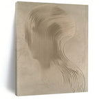 Sand - Like Head Silhouette Conceptual Abstract Art GAB0375