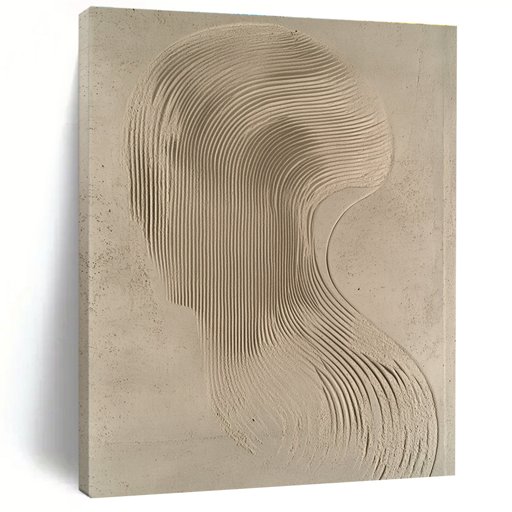 Sand - Like Head Silhouette Conceptual Abstract Art GAB0375