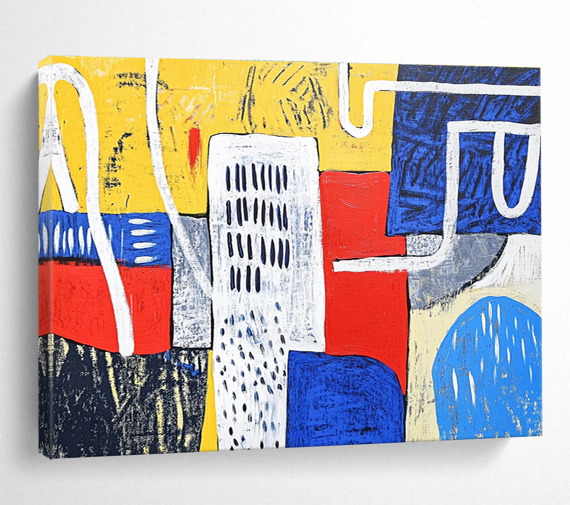 Colorful Urban - Style Abstract  Lively City Energy ABS107