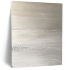 Silver Textured Layers Abstract Painting with Subtle Shimmer WINK117