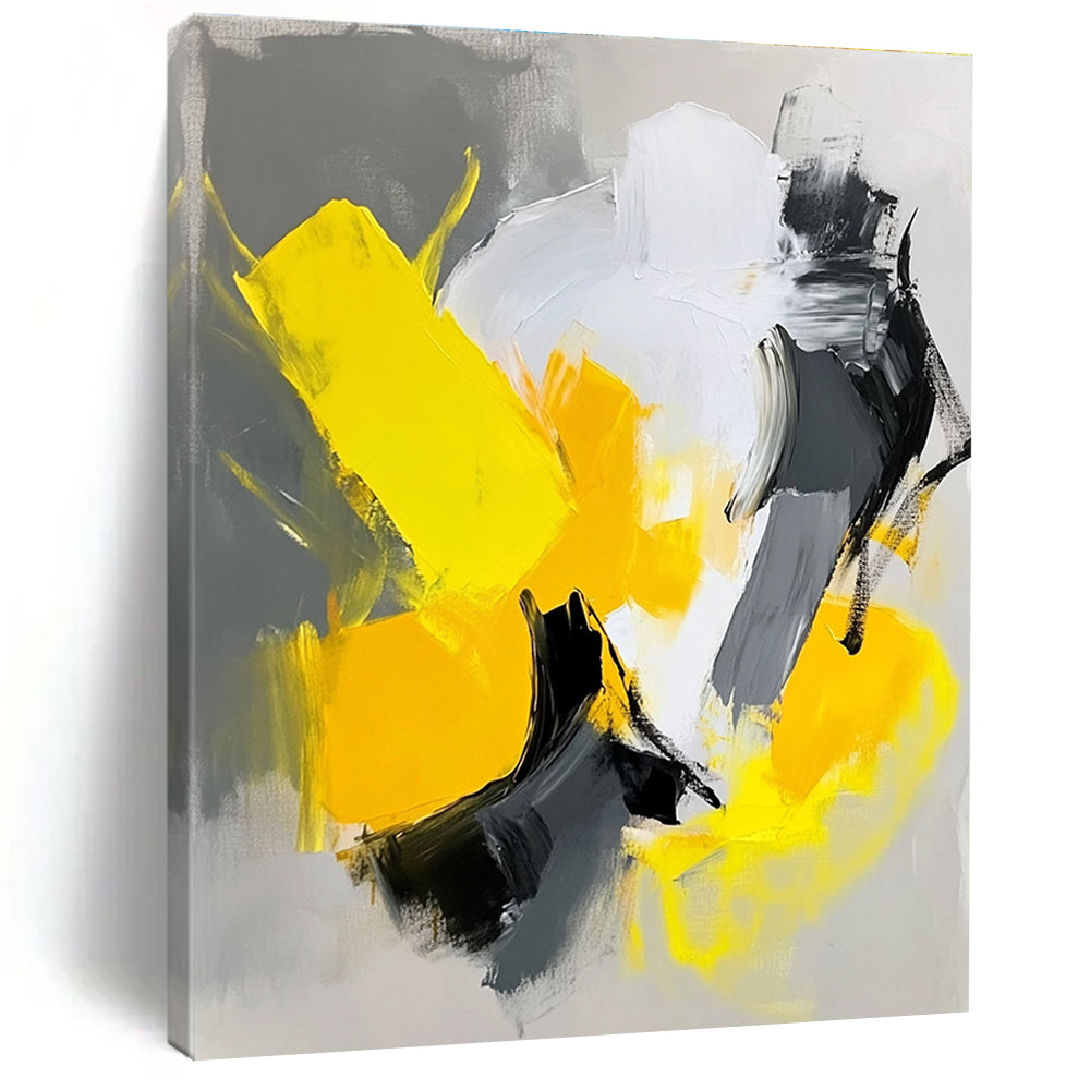 Bright - Contrast Abstract Painting with Cheerful Dynamism WINK809