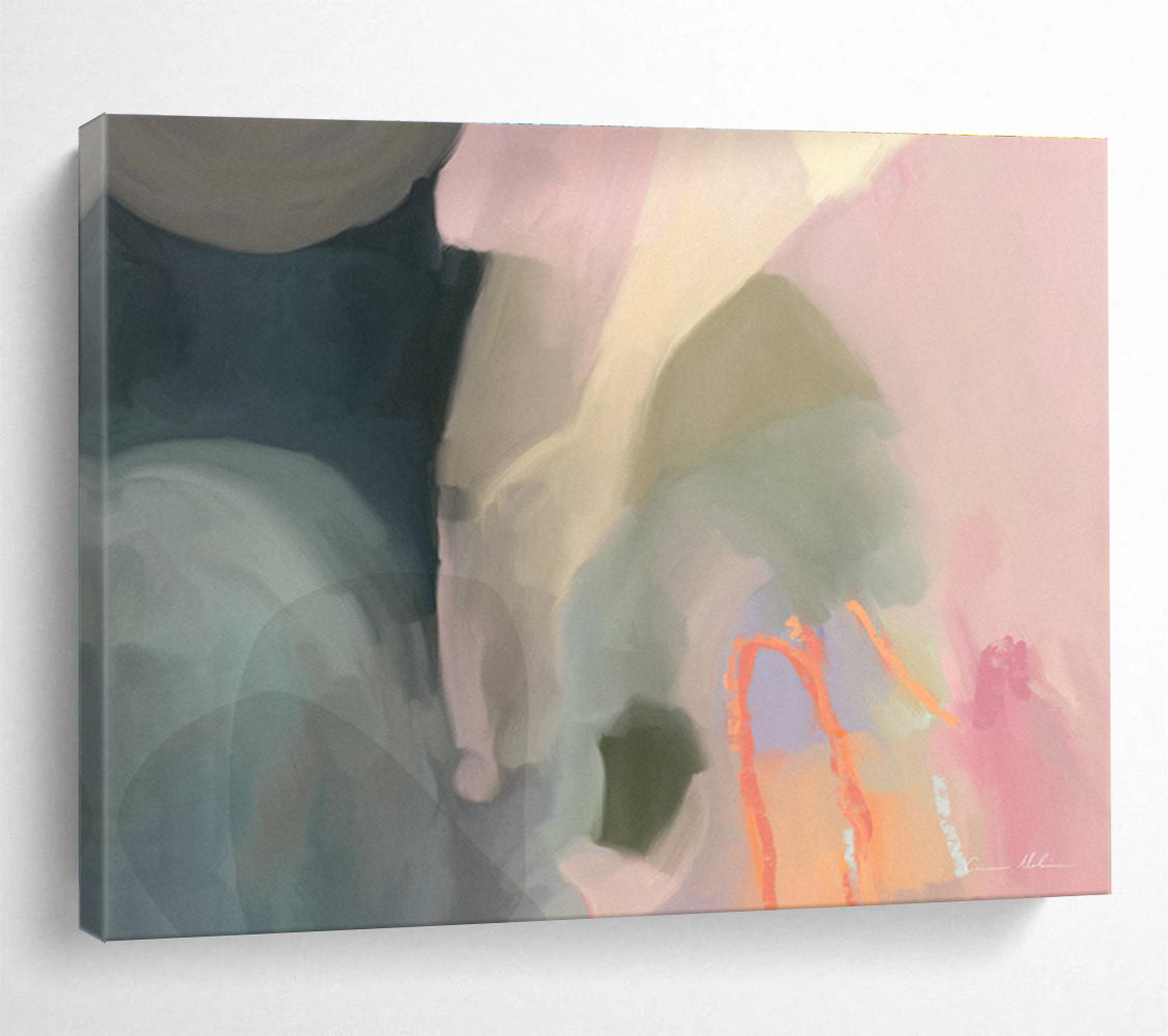 Soft Color Abstract Painting for Bohemian - Style Cafes YHT404
