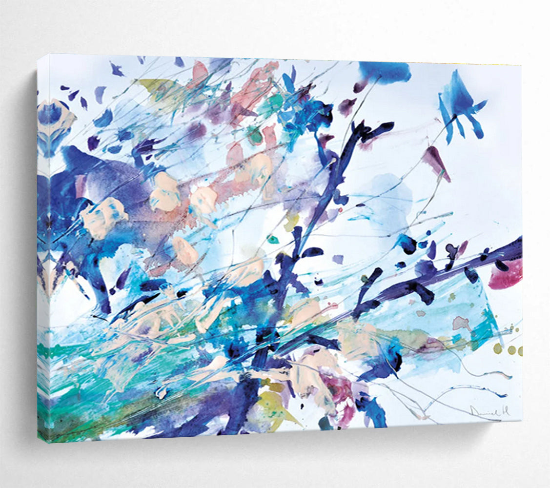 Colorful Splash Abstract Painting for Artistic Cafes YHT147