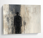 Silhouette in Shadow Abstract Painting ABS212