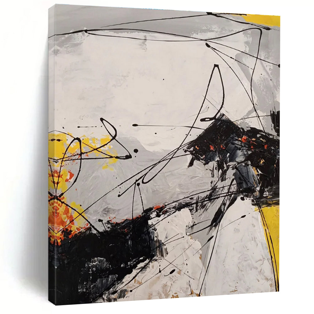 Energetic Abstract Expression Abstract Painting for Performing Arts Centers HENG054