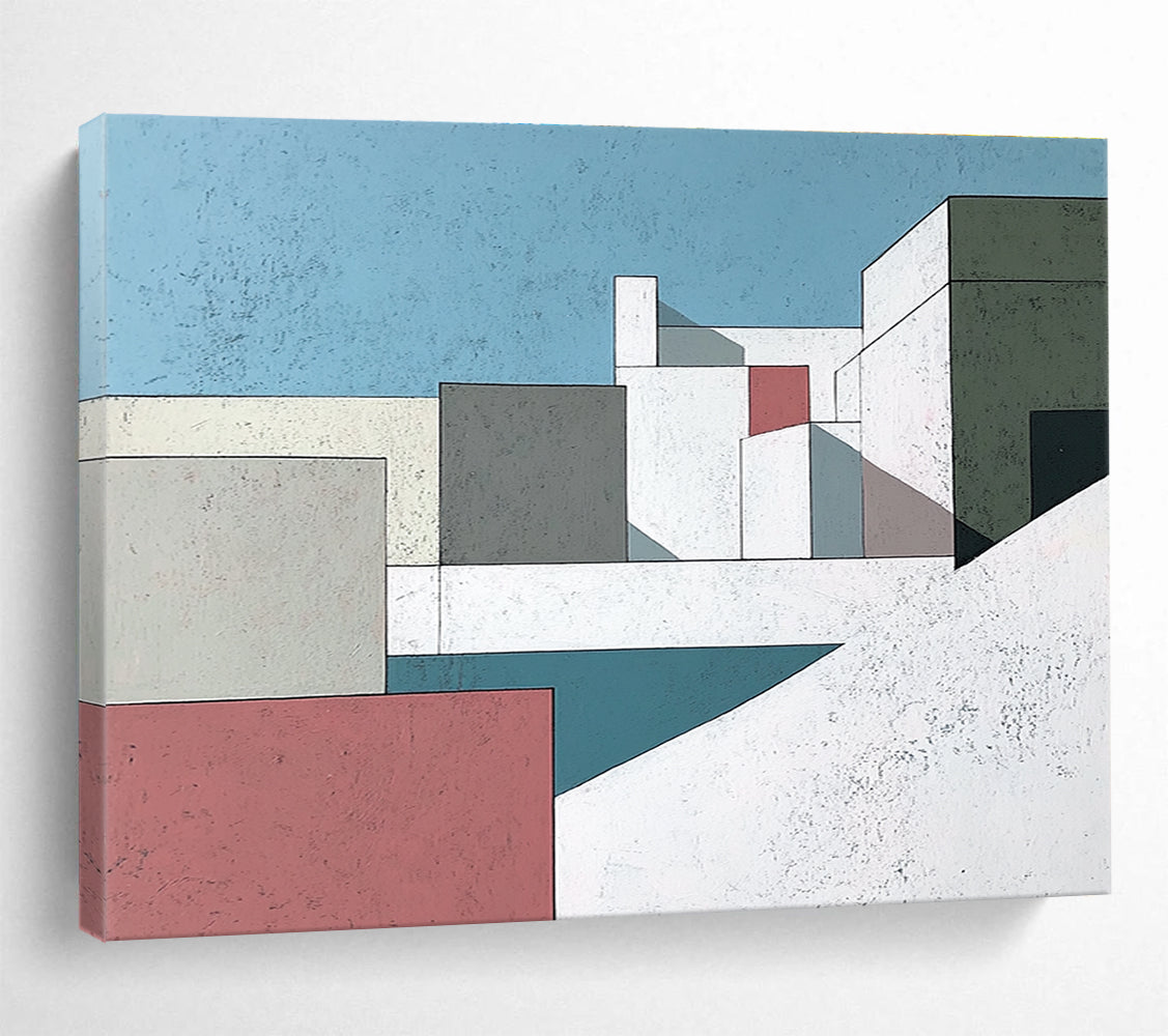 Architectural Geometric Abstract  Sleek Urban Simplicity ABS080