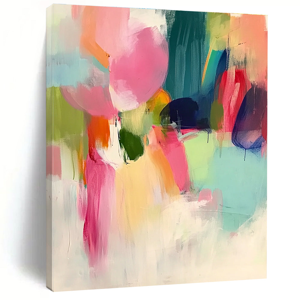 Colorful Soft Abstract Painting for Cozy Living Rooms GAB0840