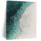 Turquoise Beach Abstract Painting for Tropical - Themed Resorts GAB1019