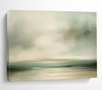 Soft - Toned Coastal Serenity Abstract Painting with Airy Brushstrokes ABS230