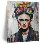 Frida - Inspired Portrait Vibrant Cultural Abstract Painting GAB0280