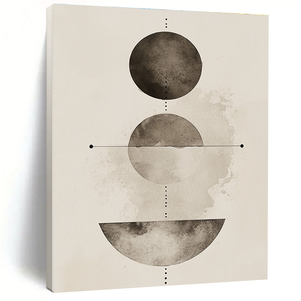 Abstract Circles Mysterious Abstract Painting for Thought - Provoking Spaces GAB1507