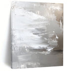 Silver - Gray Abstract Painting with Subtle Textures WINK420