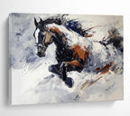 Galloping Horse Abstract Painting with Dynamic Energy ABS595