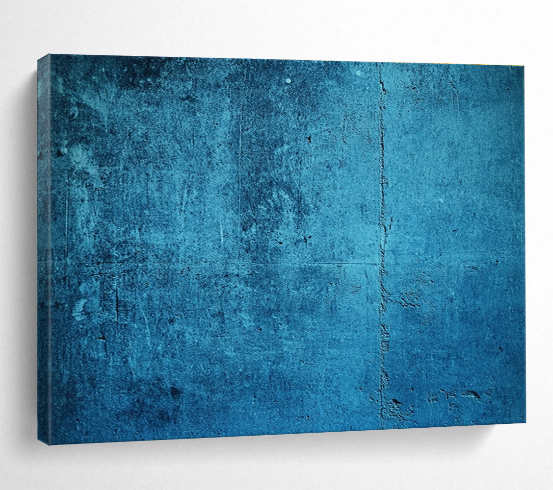 Blue Textured Background Abstract Painting with Industrial Charm ABS573