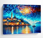 Colorful Tree Radiance Abstract Painting for Vibrant Living Spaces YHT300