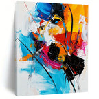 Colorful Abstract Energy Painting for Dynamic Offices GAB0760