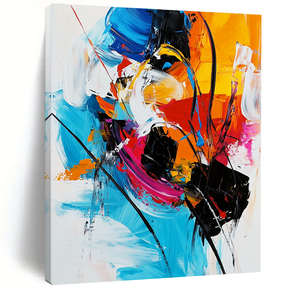 Colorful Abstract Energy Painting for Dynamic Offices GAB0760