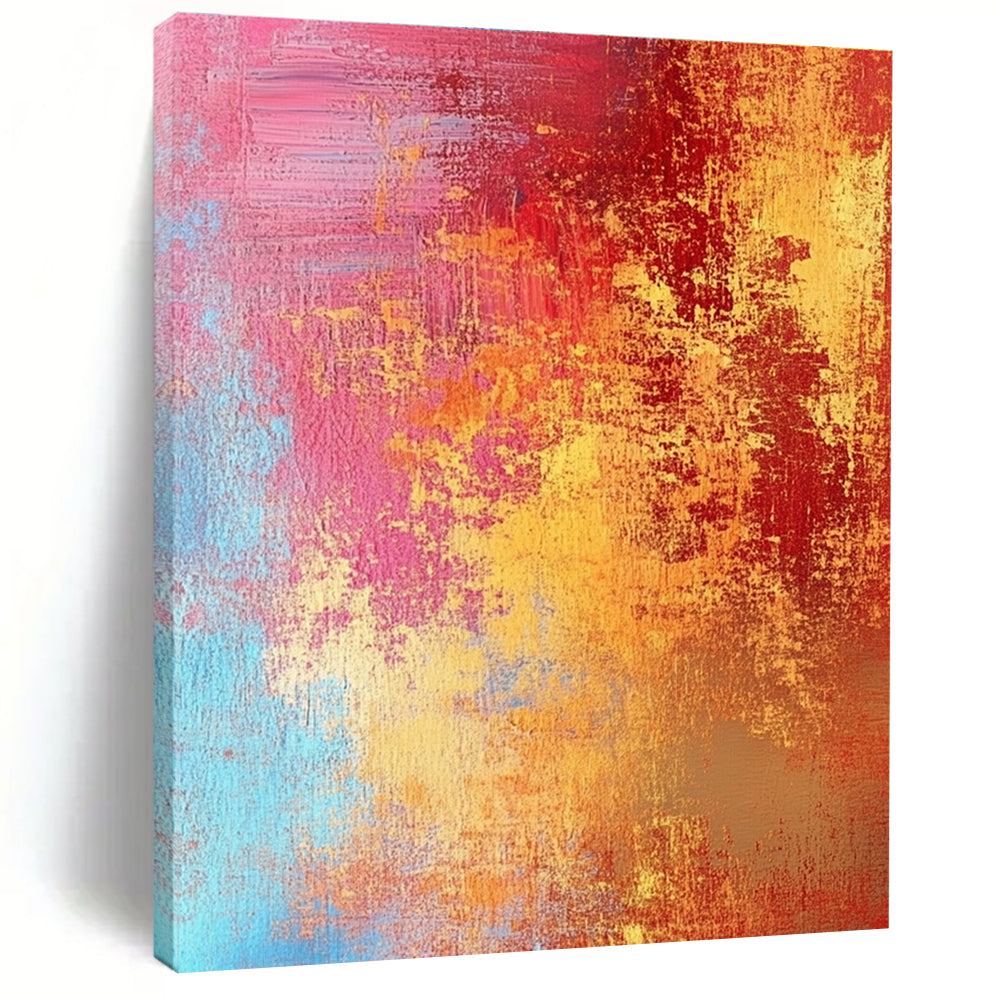 Fiery Abstract Colors Painting with Passionate Intensity WINK332