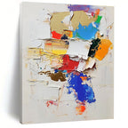 Colorful Collage Abstract Painting with Playful Creativity WINK476